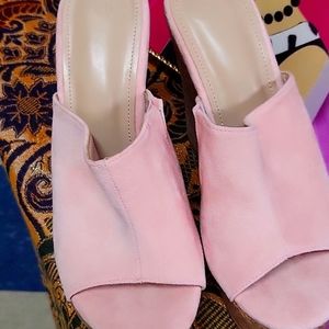 Blush Pink Fashionable Wedges